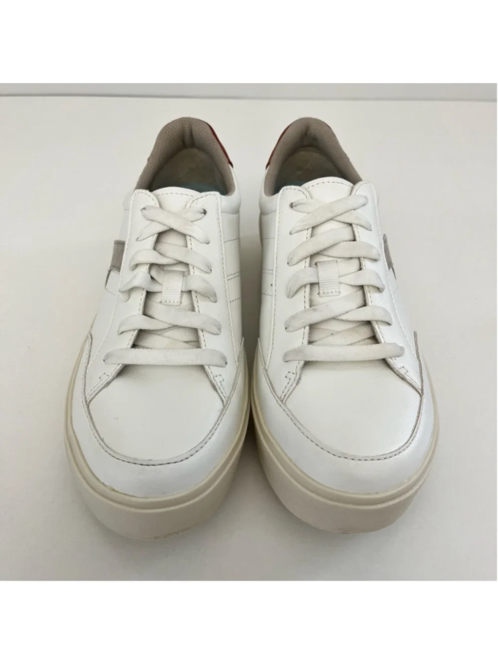 Dr. Scholls Madison Platform Sneakers White Colorblock Comfort Shoes 7.5